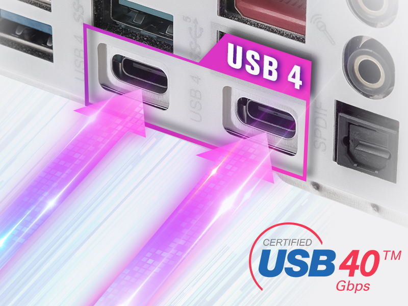 強化された USB4 Type-C